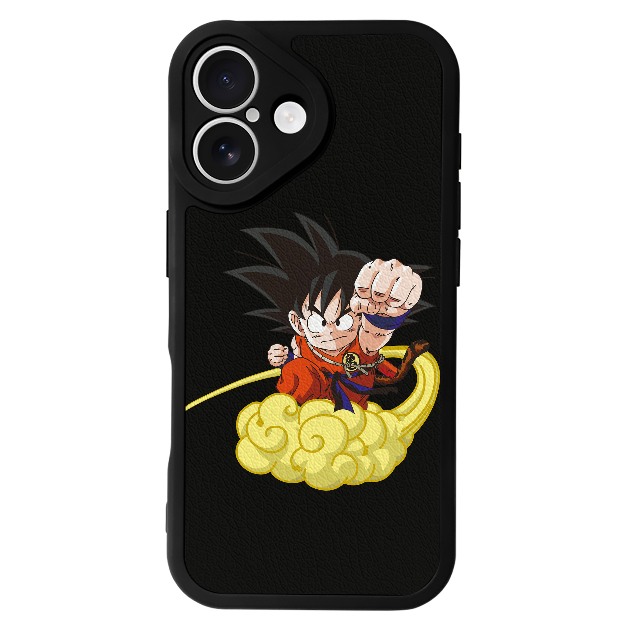 （画像用） ドラゴンボール 孫悟空（そん ごくう）Son Goku カカロット DRAGON BALL Kakarotto 【iPhone 16シリーズ対応】シリコンスマホケース（レザー調） 材質：シリコン